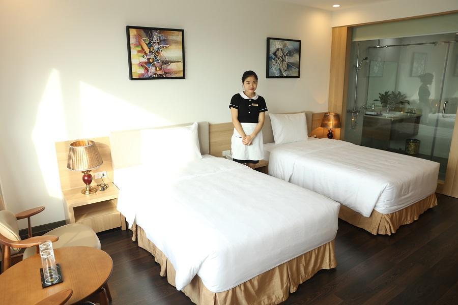 Ha Huy Hotel Хатинь Экстерьер фото